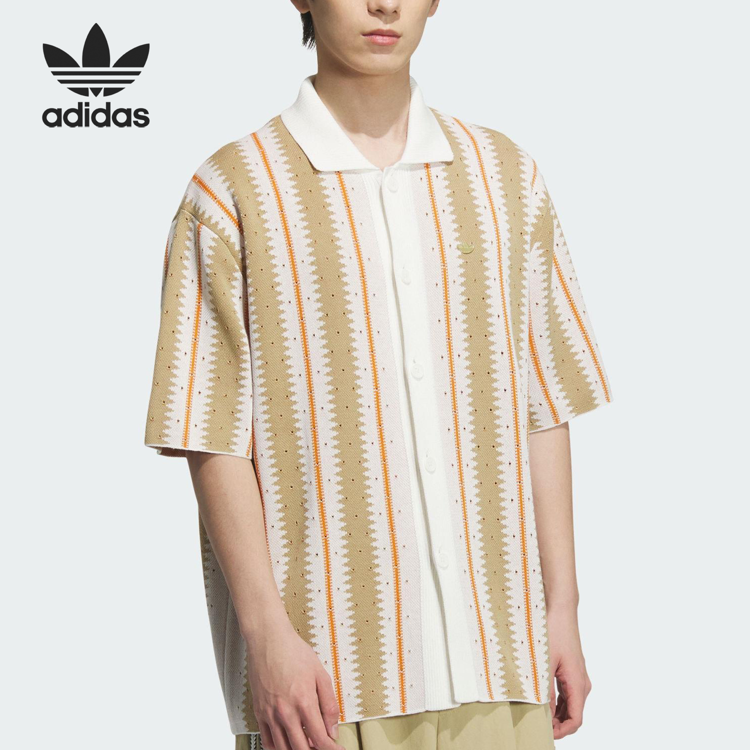 阿迪达斯男士宽松户外运动衬衫