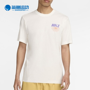 男士 休闲新款 耐克正品 133 印花透气运动短袖 T恤FZ9999 时尚 Nike