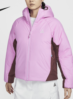 Nike/耐克正品新款女士训练运动拼接保暖时尚棉服FV7336-632