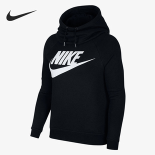 Nike/耐克正品女款美式复古印花抽绳连帽长袖卫衣938061-010