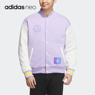 Adidas/阿迪达斯正品新款男女同款休闲运动棒球棉服IK5428