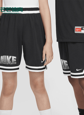 Nike/耐克正品Dri-FIT 大童透气宽松篮球运动休闲短裤FZ5262-010