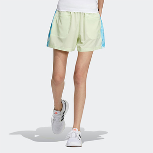 阿迪达斯正品 新款 Adidas 夏季 HI6829 女士经典 跑步训练梭织短裤