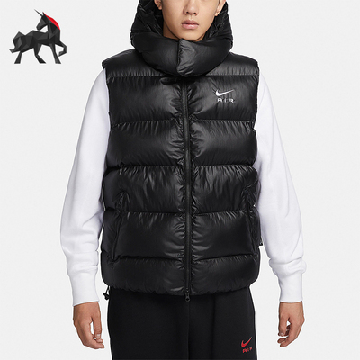 耐克男士柔软简约棉马甲