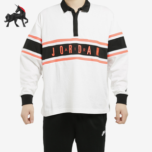 时尚 JORDAN男士 休闲针织运经典 动长袖 100 Nike T恤BQ5670 耐克正品