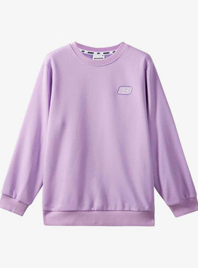 Skechers/斯凯奇正品春秋休闲女童纯色运动针织卫衣套头衫L322K04