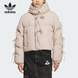 DOWN女士时尚 Adidas PLAY BOW 连帽羽绒服KC2610 阿迪达斯正品
