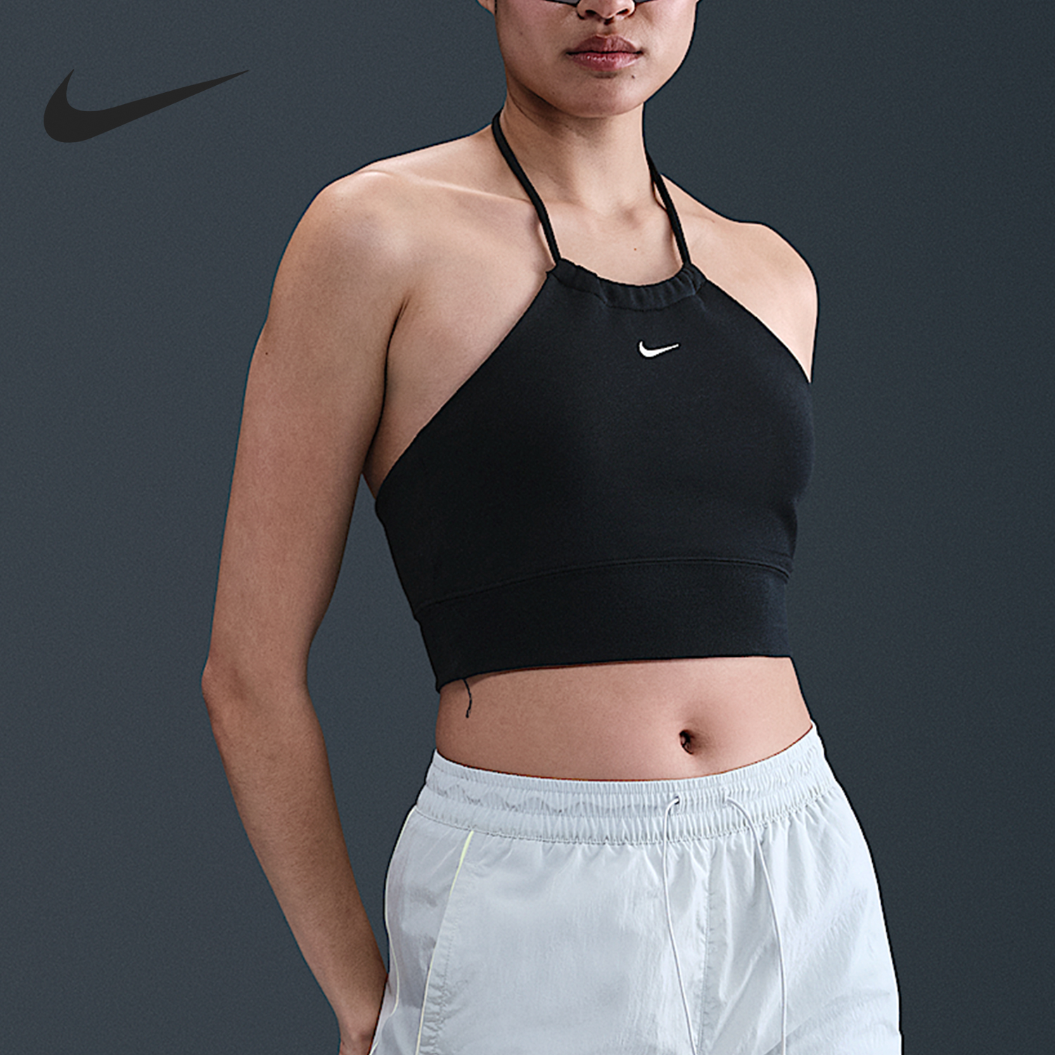 Nike/耐克官方正品2025女士运动透气无袖耐穿针织吊带HJ1212-010