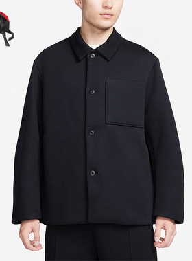 Nike/耐克正品TECH FLEECE男士衬衫式翻领经典宽松外套FB8168-010