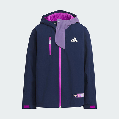 Adidas/阿迪达斯正品SPORTSWEAR大童运动梭织宽松连帽外套KC0199