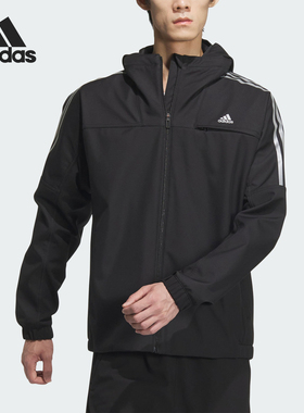 Adidas/阿迪达斯官方正品SL WARM JACKET男士连帽夹克外套JG8515