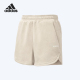 女士运动针织休闲透气短裤 时尚 JE3578 阿迪达斯正品 Adidas