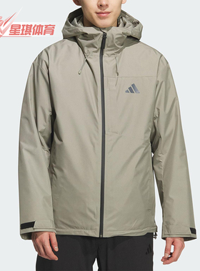 Adidas/阿迪达斯正品2025男士连帽保暖三合一羽绒内胆外套KQ5502