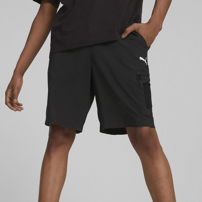 PUMA彪马正品OPEN ROAD Woven Shorts男款印花松紧短裤673403-01