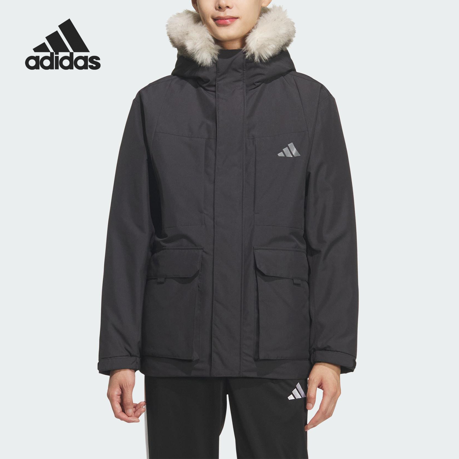Adidas/阿迪达斯正品V PARKA DOWN男女拒水保暖羽绒服KQ5509