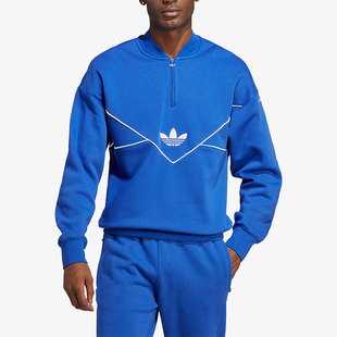 Adidas/阿迪达斯正品新款三叶草男士半拉链卫衣套头衫HR8941
