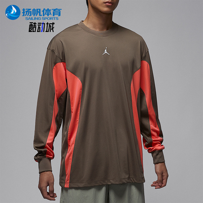 Nike/耐克正品春秋JORDAN男士透气时尚印花球衣长袖T恤IF1886-040