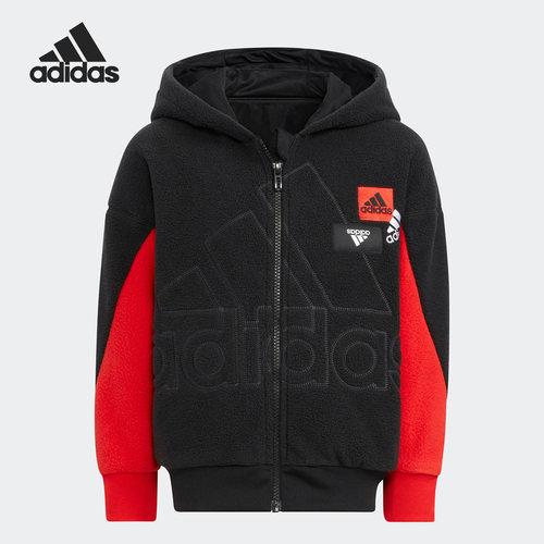 Adidas/阿迪达斯正品当季新款小童运动保暖连帽外套HM5200