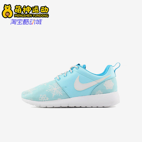 Nike/耐克正品Roshe One Print GS女子大童跑步鞋677784-401