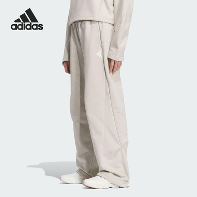 Adidas/阿迪达斯官方正品新款女士简约耐穿宽松运动休闲裤JY8074