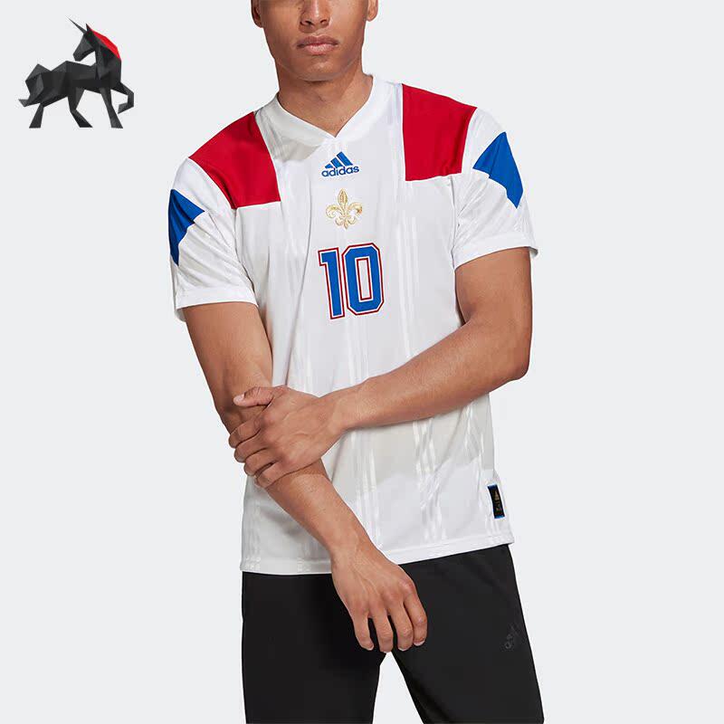 Adidas/阿迪达斯正品PAR JSY 男子足球运动短袖球衣FK3571