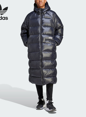 Adidas/阿迪达斯正品三叶草男子防风长款运动羽绒服IL6151