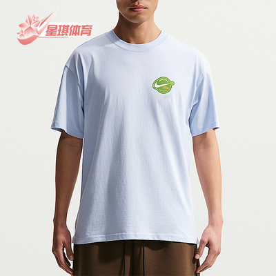 Nike/耐克正品夏季男士休闲宽松印花针织圆领透气T恤IR4965-407