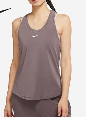 Nike/耐克官方正品女子舒适无袖针织休闲运动背心T恤 DD4909-202