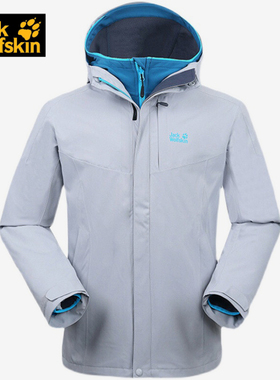 Jackwolfskin狼爪冲锋衣男户外秋冬软壳两件套三合一夹克 5012471