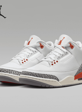 Nike/耐克官方正品Air Jordan 3 Retro女士缓震运动鞋CK9246-121