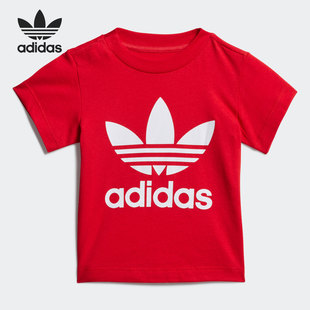 新款 Adidas 阿迪达斯正品 三叶草夏季 GD2635 婴童休闲运动短袖