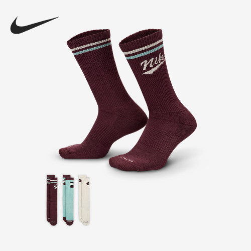 Nike/耐克正品Everyday Plus男女中筒经典运动袜三双装HJ9336-904