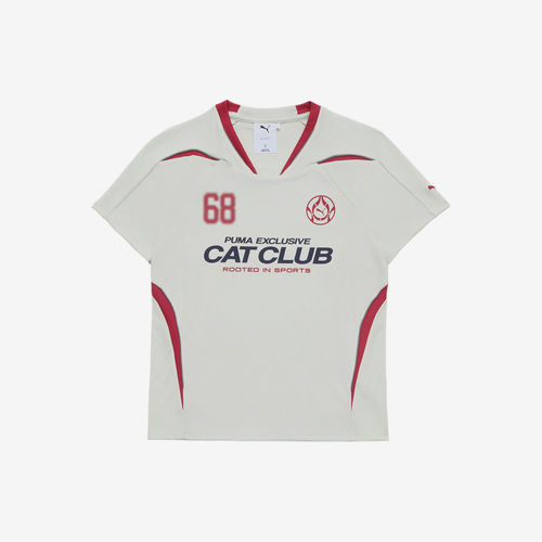 Puma彪马正品Future Cat短袖罗纹字母套头运动轻便足球636278-05
