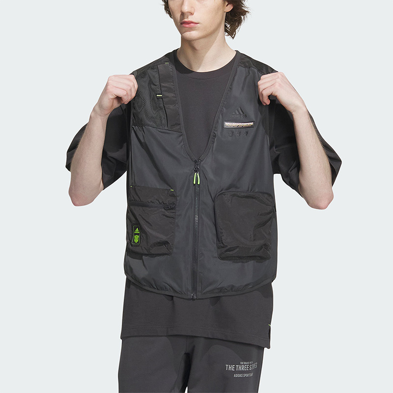 阿迪达斯男子运动马甲