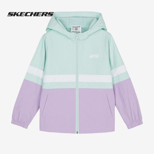 Skechers/斯凯奇正品春季新款儿童运动连帽外套L122K099