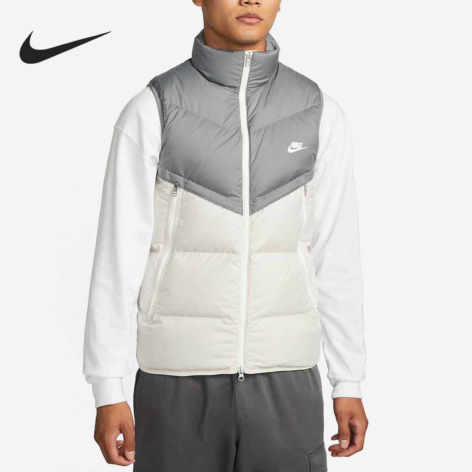 Nike/耐克官方正品冬季新款男子运动保暖立领羽绒马甲DV1136-084