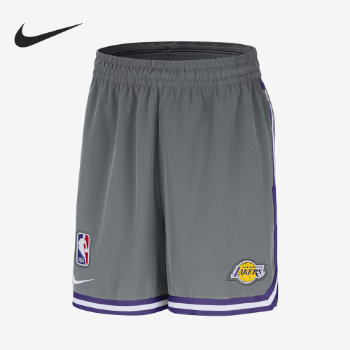 Nike/耐克正品洛杉矶湖人队男士透气运动训练短裤FQ3533-084