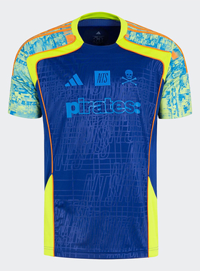 Adidas/阿迪达斯正品2025夏款男士经典时尚拼接足球短袖T恤JL8073