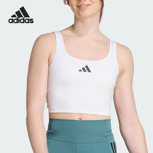 Adidas/阿迪达斯正品夏季女士吊带美背健身运动背心T恤JZ6028