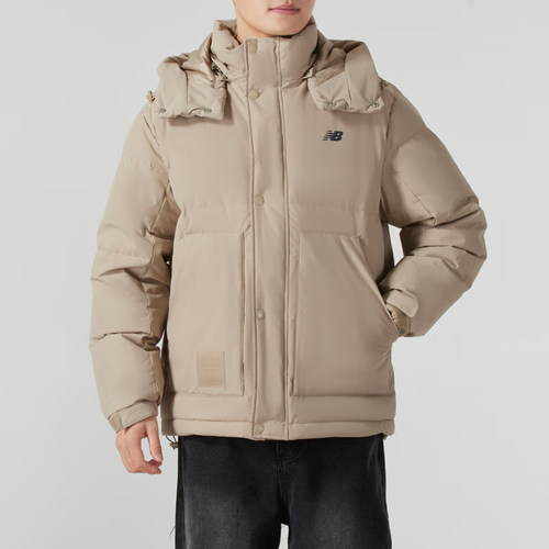 New Balance/NB正品运动男士防风保暖潮流连帽羽绒服AMJ44309-SOT