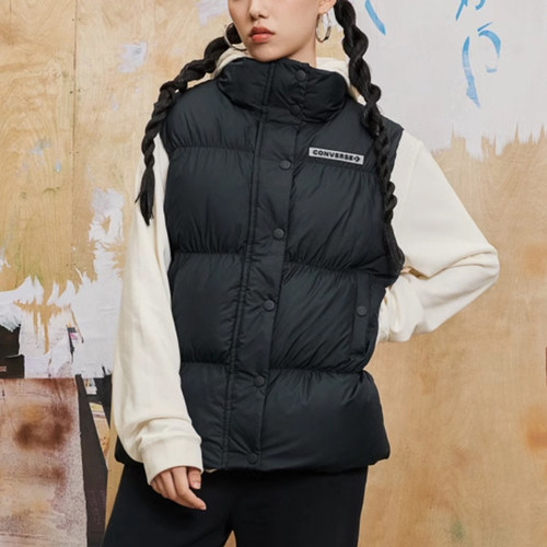 Converse/匡威正品冬季新款女子保暖立领运动棉马甲10025203-A01