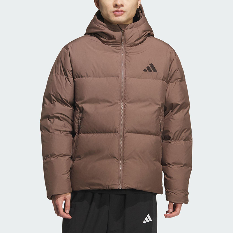 Adidas/阿迪达斯正品PUFFY DOWN JKT男士连帽保暖羽绒服KC5945