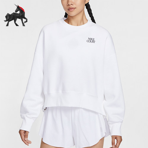 Nike/耐克正品2025秋季款女士日常圆领套头宽松卫衣IO0485-100