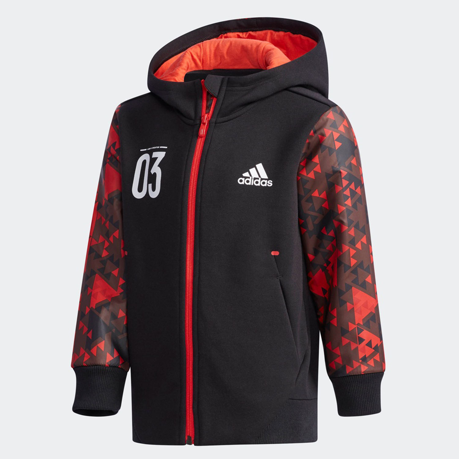 阿迪达斯小童针织夹克外套