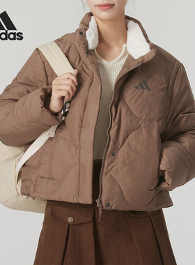 Adidas/阿迪达斯正品2024新款女士运动防风立领外套JG5945