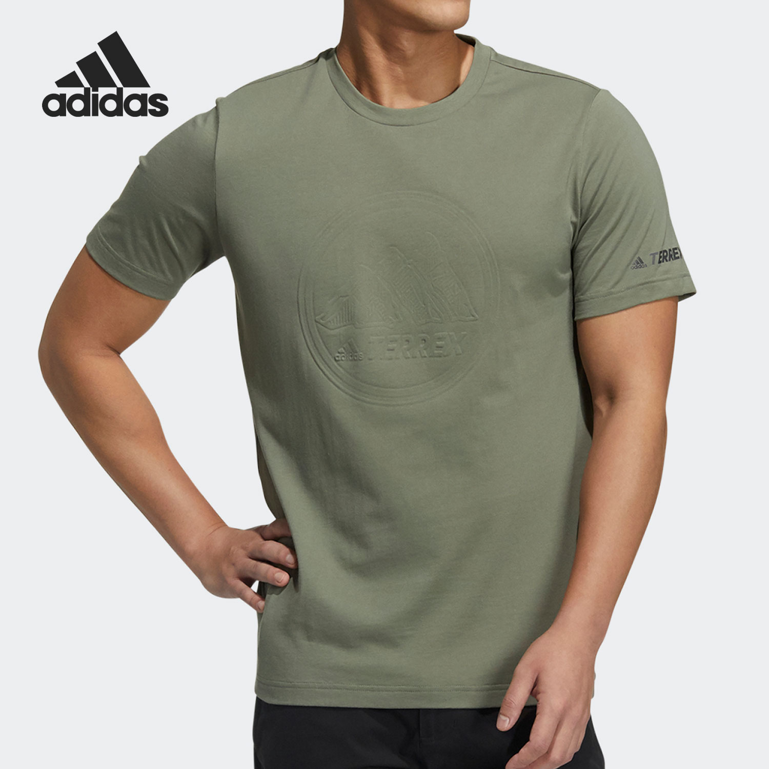 Adidas/阿迪达斯正品夏季新款男女同款休闲运动短袖GN9458