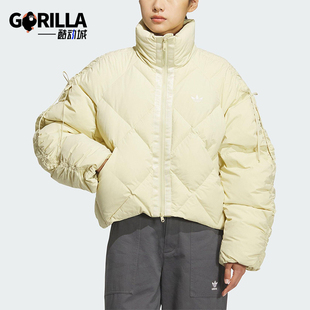 COM BOW DOWN女士宽松立领休闲羽绒服KC2613 阿迪达斯正品 Adidas