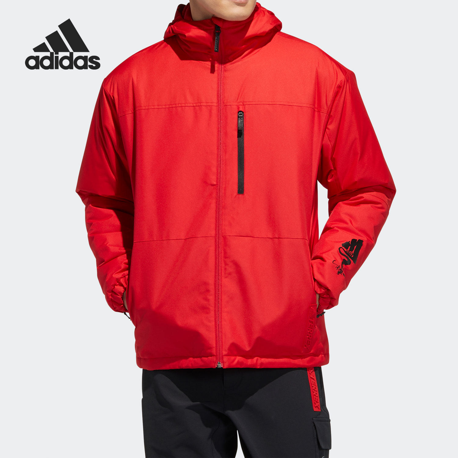 Adidas/阿迪达斯正品 春季新款男子户外运动棉服夹克 GN7525
