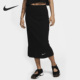 女子开衩半身裙DV7957 夏高腰罗纹修身 010 耐克正品 Nike