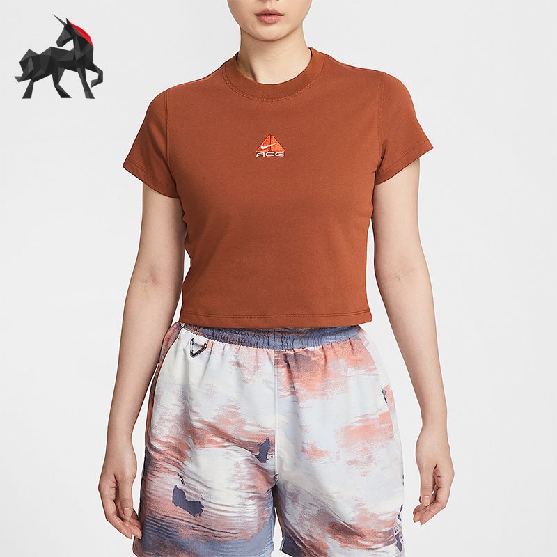 Nike/耐克正品ACG Dri-FIT女士圆领修身经典短袖T恤HM6085-245